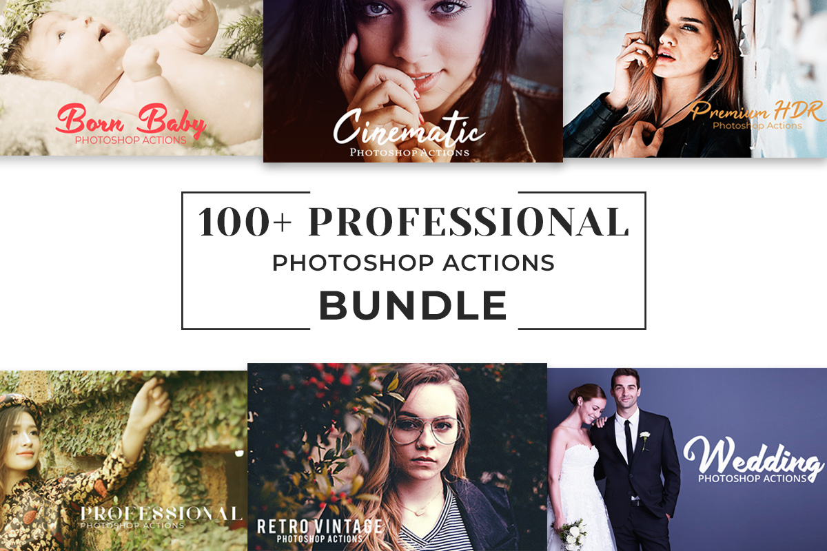 100 Professional Photoshop Actions Bundle