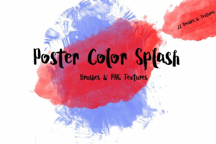 Free Poster Color Splash Textures - Creativetacos