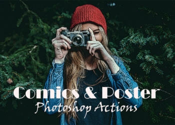 Comic Poster Photoshop Actions Free Download