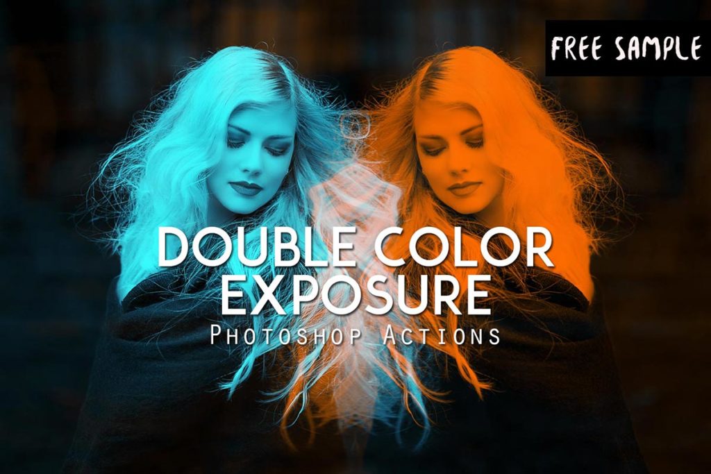 double color exposure photoshop action download