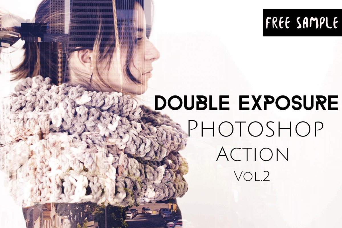 Free Double Exposure Photoshop Actions V.2
