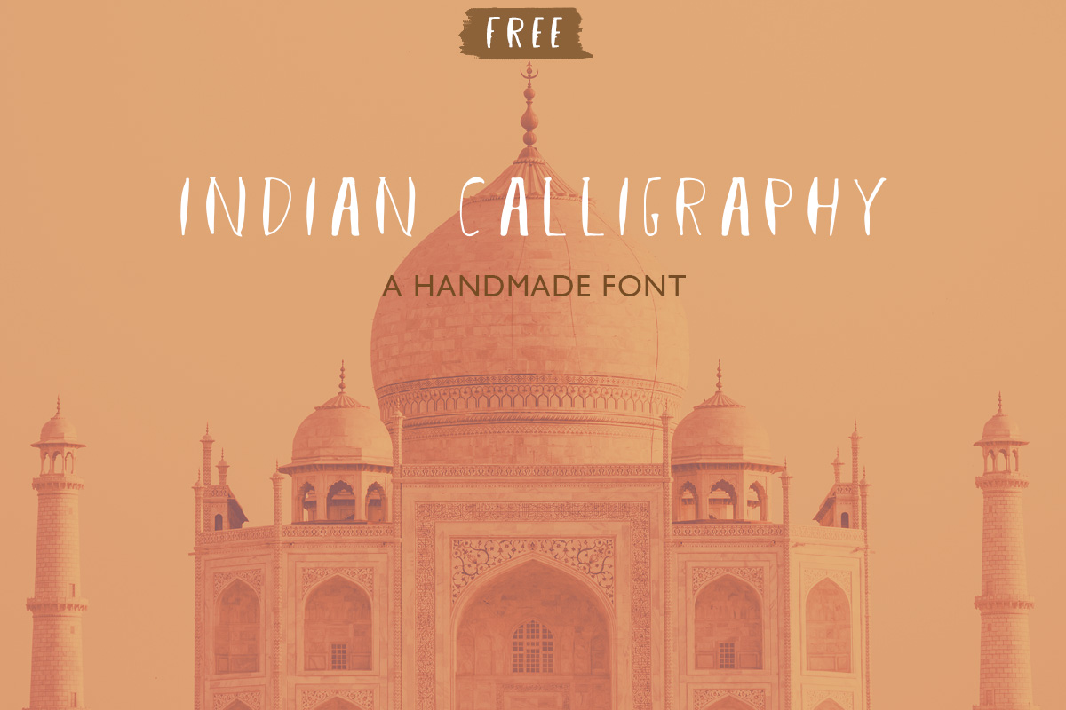 Free Indian Calligraphy Handmade Font