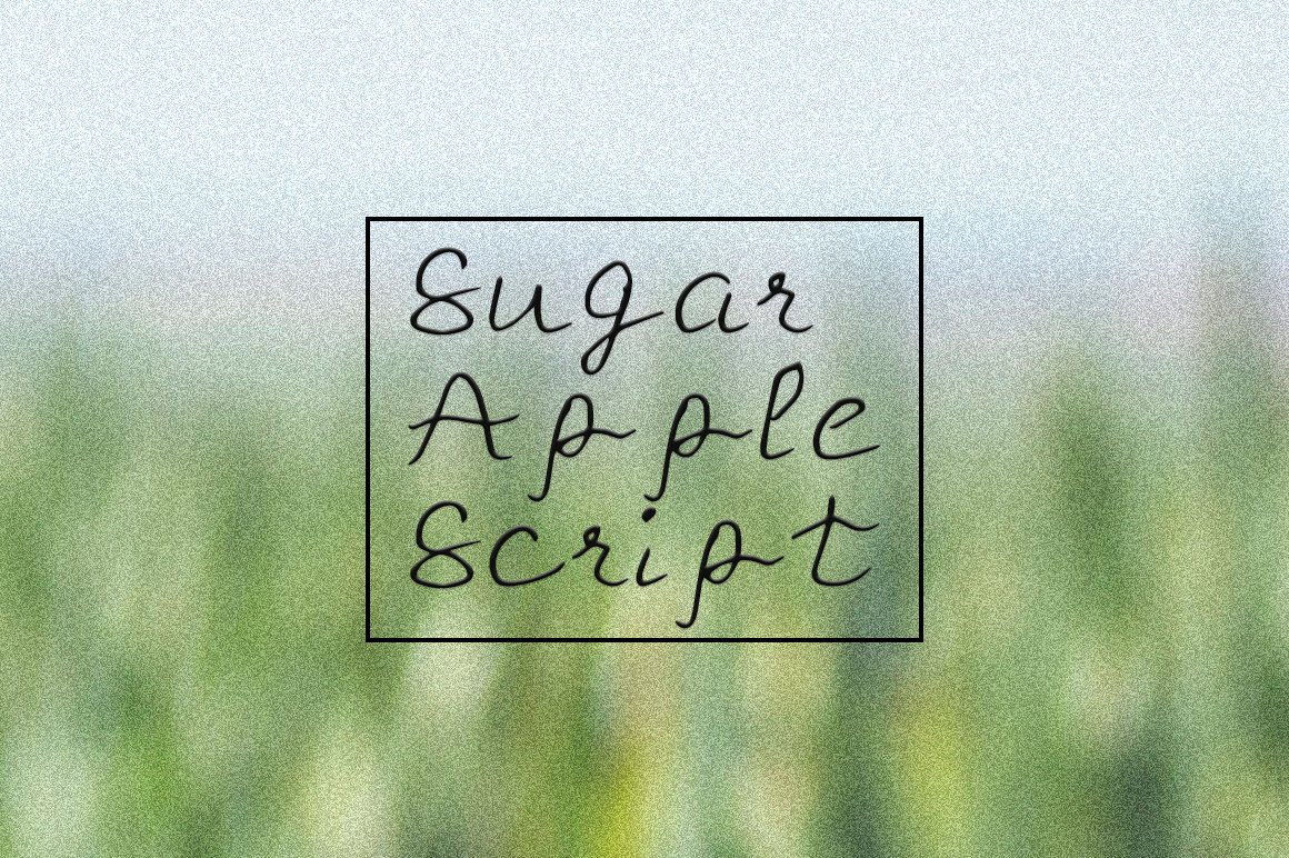 Free Sugar Apple Script Handmade Font