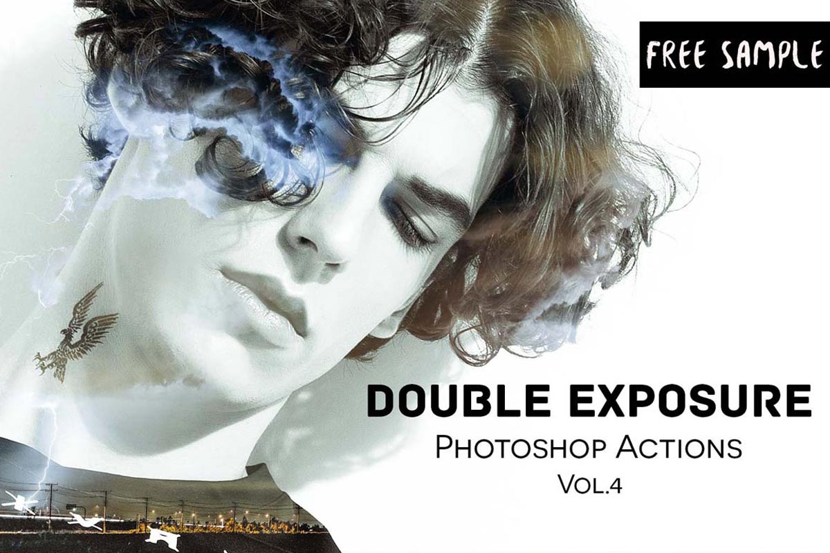 FREE DOUBLE EXPOSURE EFFECT PHOTOSHOP ACTIONS VOL.4