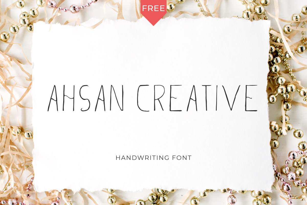 Free Ahsan Creative Lovely Sans Serif Font