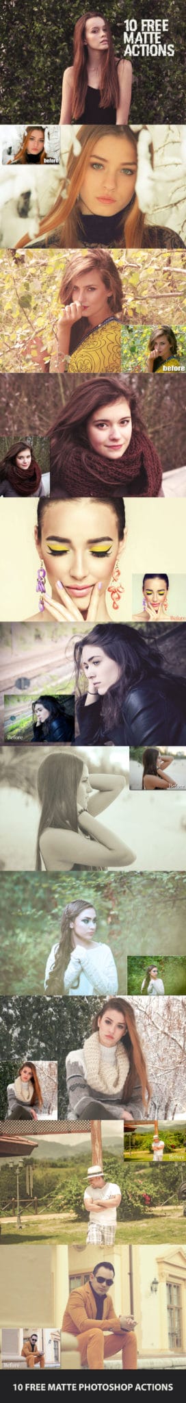 Free Matte Photoshop Actions