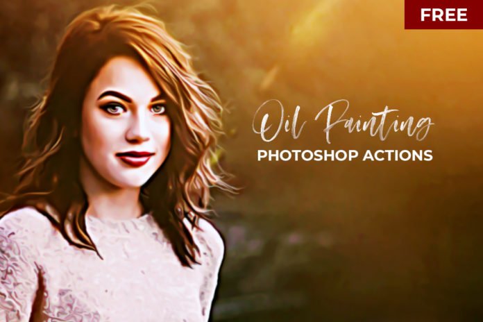 Free Oil Painting Photoshop Actions Version.2