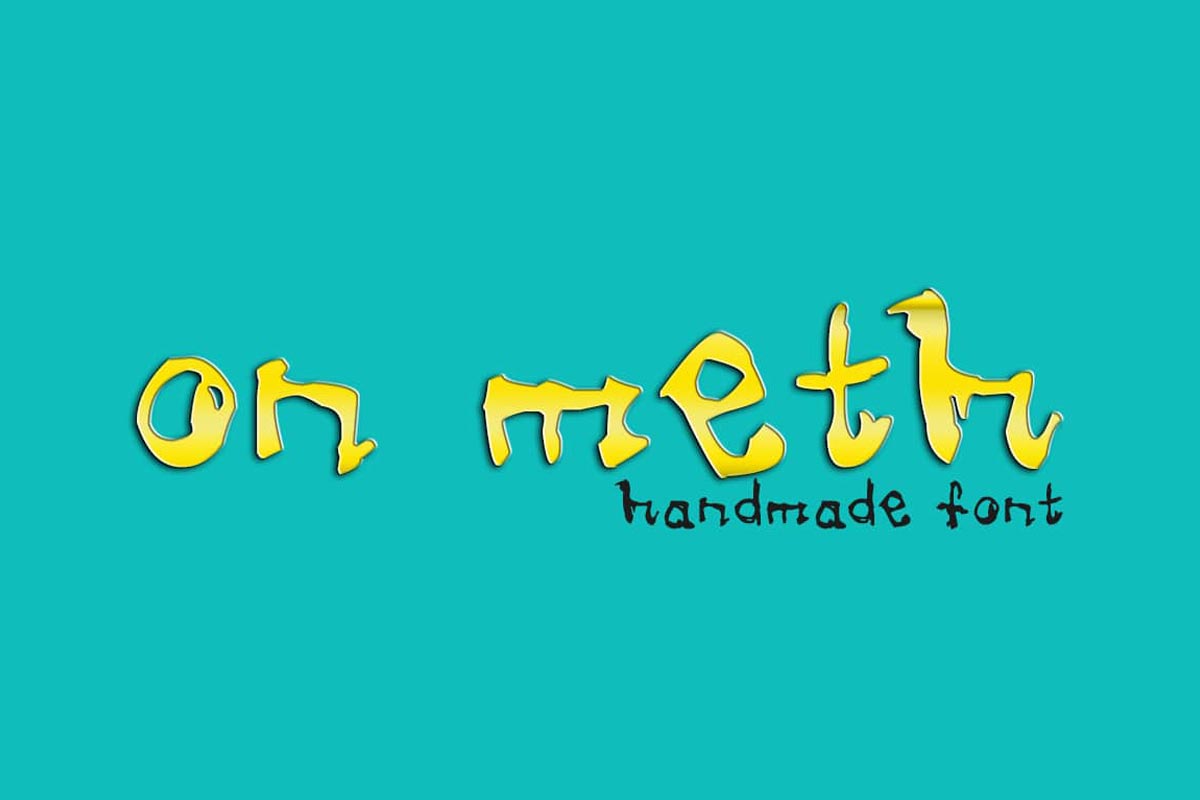 Meth Handmade Font