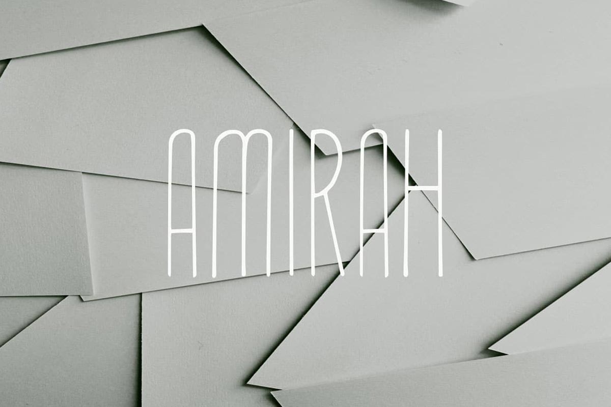 Amirah Display Font