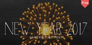 Free NewYear 2017 Typeface