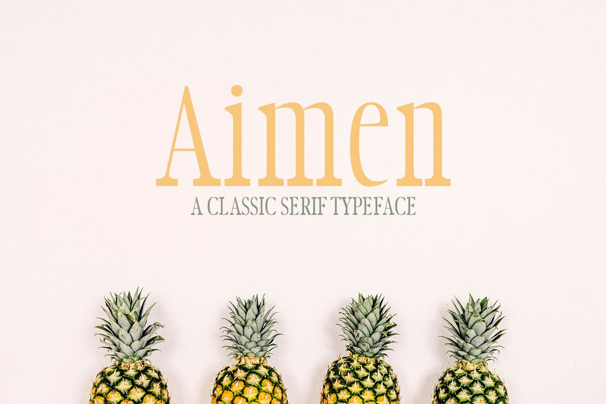 Aimen A Classic Serif Typeface Social