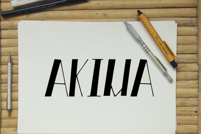 Free Akiva Hand Made Font