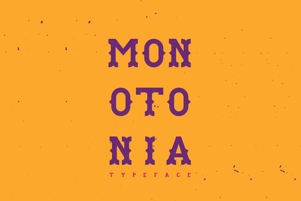 Free Monotonia Display Font