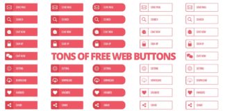 45 Free PSD Web Buttons Collection