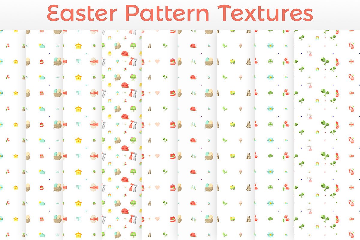 11 Free Easter Eggs Patterns HD Textures