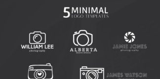5 Free Minimal Photography Logos