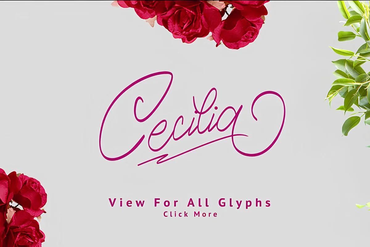 Cecilia Script Font Preview 5