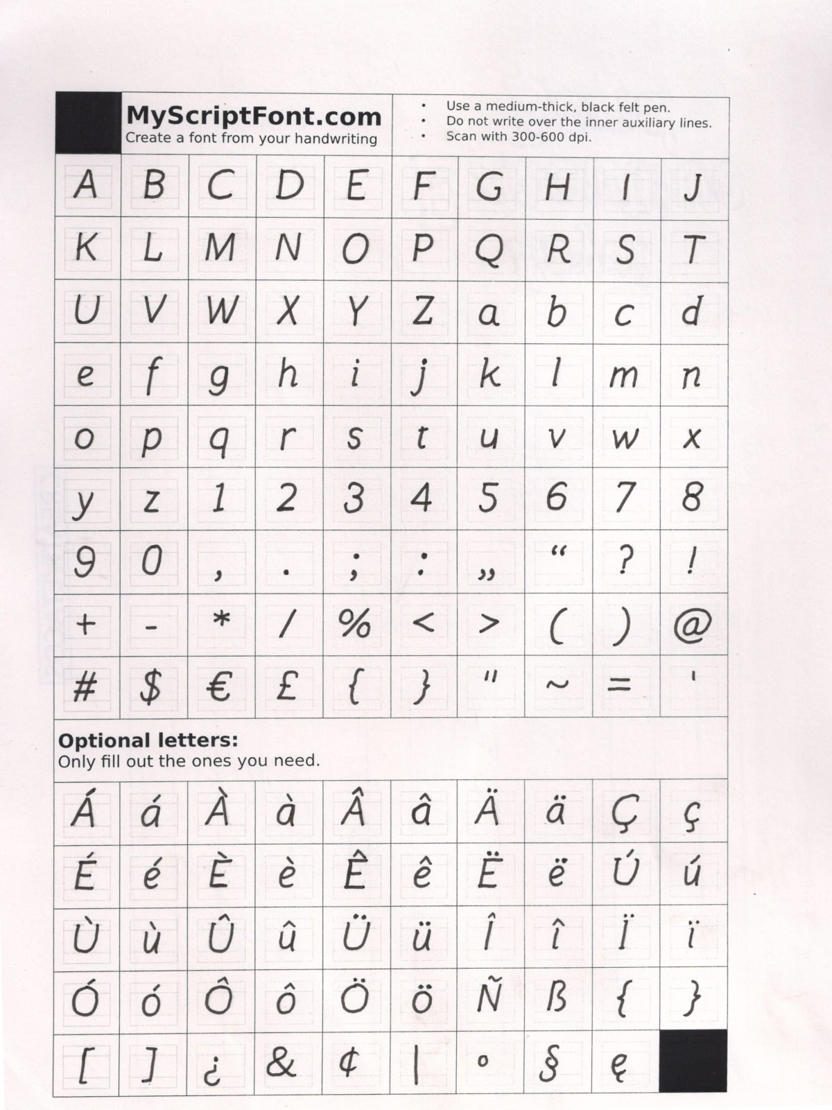 How To Make Your First Handwriting Font Easily