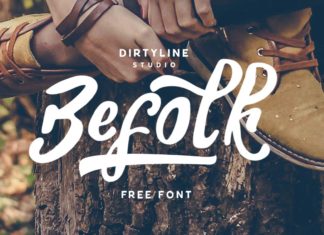 Free Befolk Brush Font