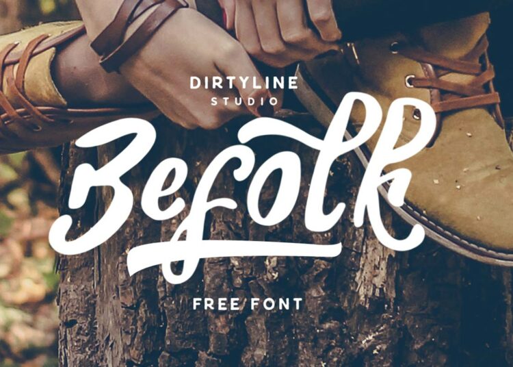 Free Befolk Brush Font