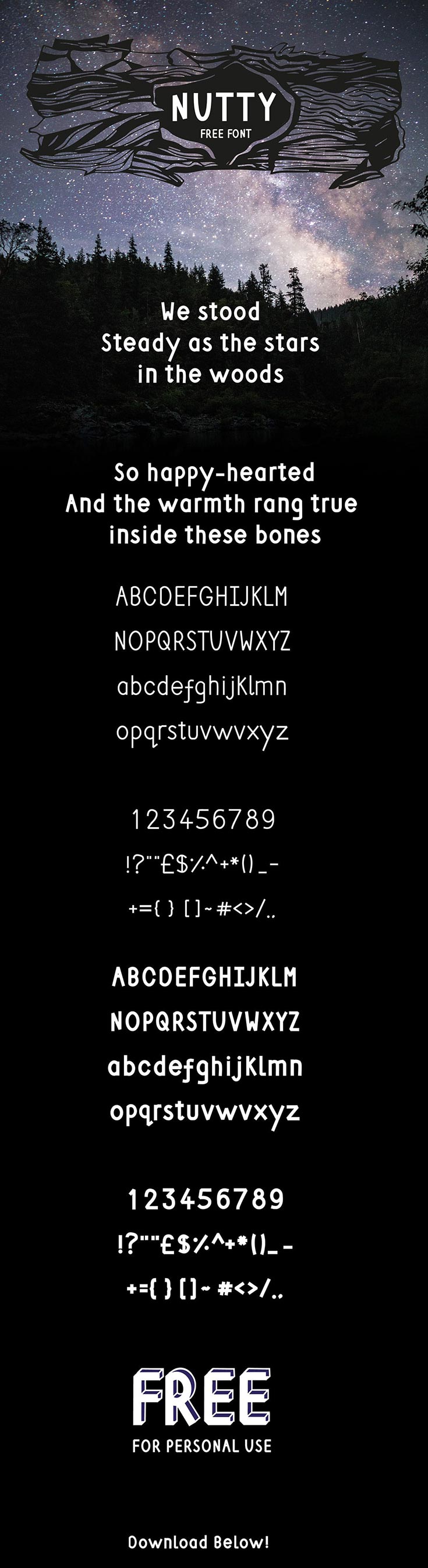 Free Nutty Font