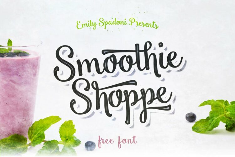 Free Smoothie Shoppe Script Font