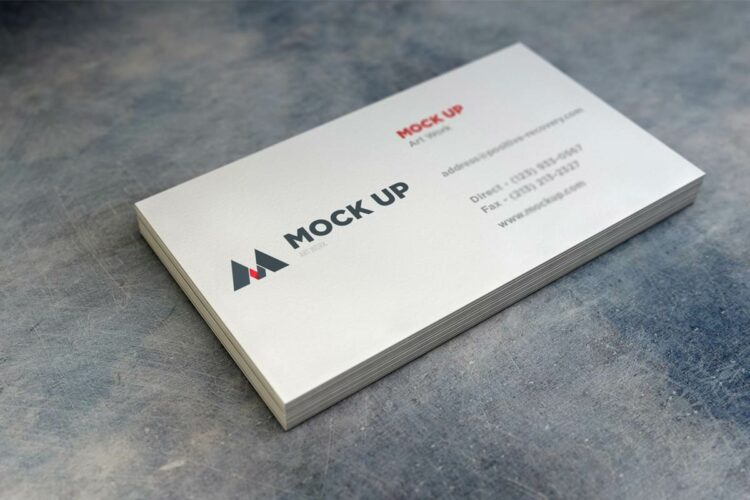 Realistic Business Card MockUp - V2