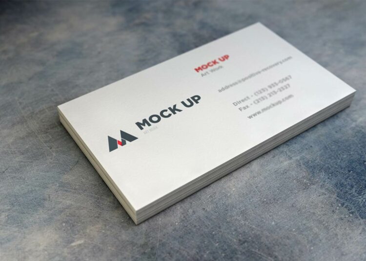 Realistic Business Card MockUp - V2