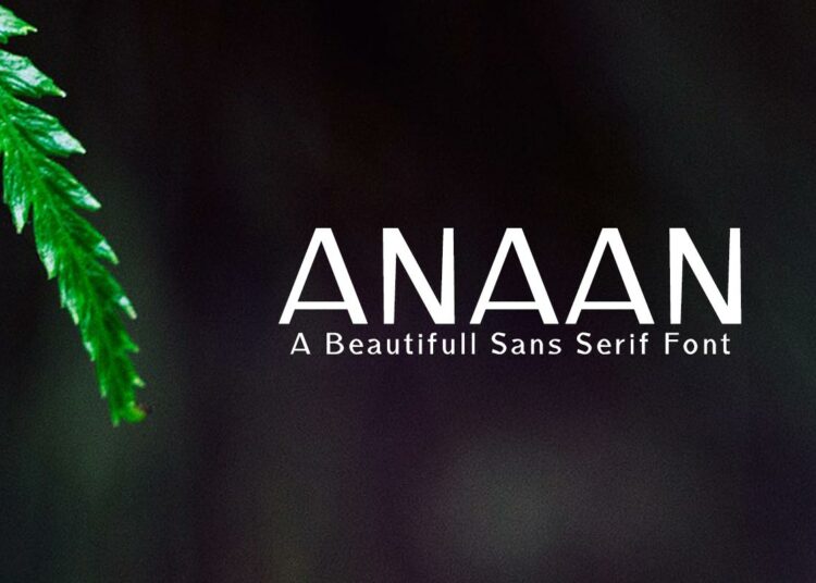Free Anaan Sans Serif Font