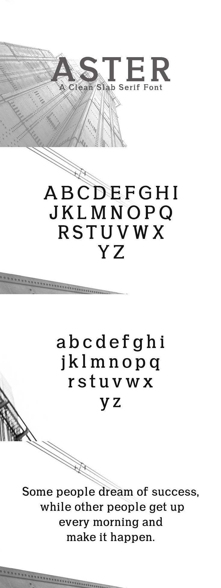 Aster Slab Serif Demo Font