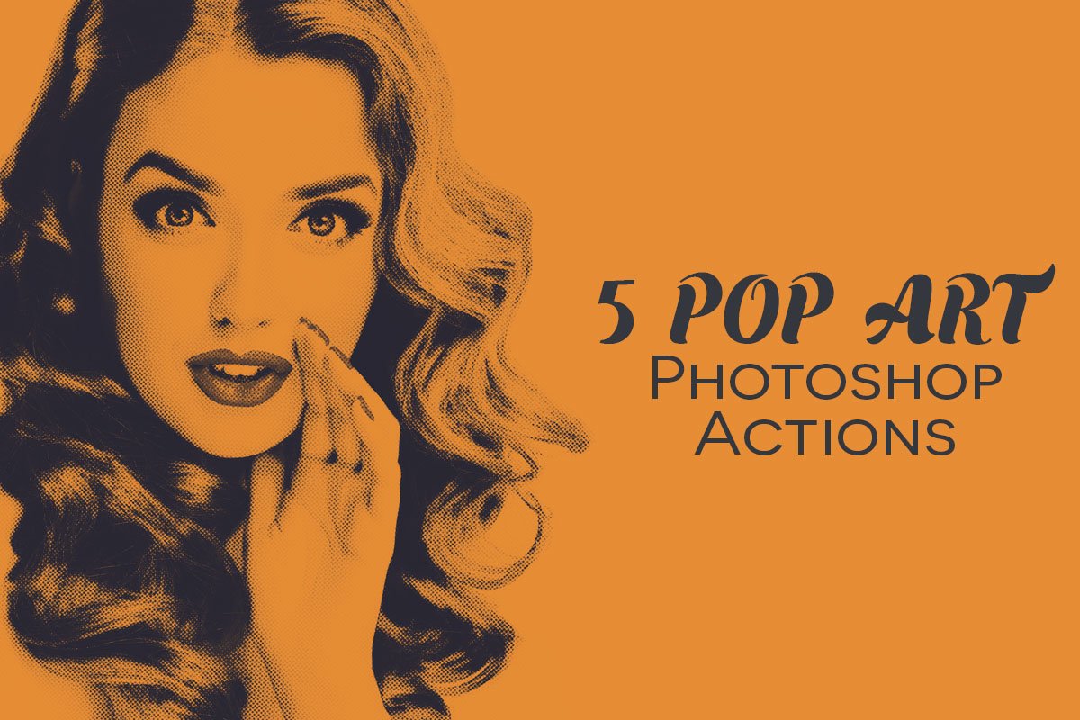 Free Pop Art Photoshop Actions Display
