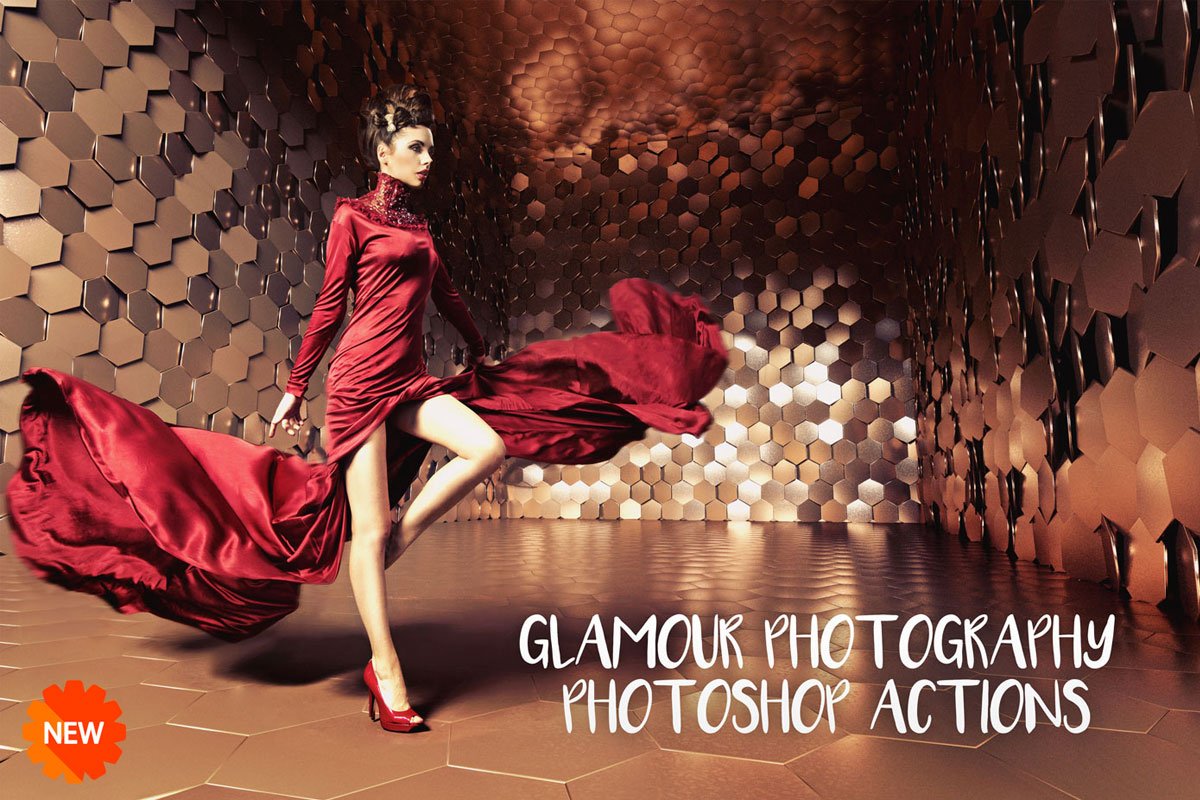 Glamour Photography Photoshop Actions Featured