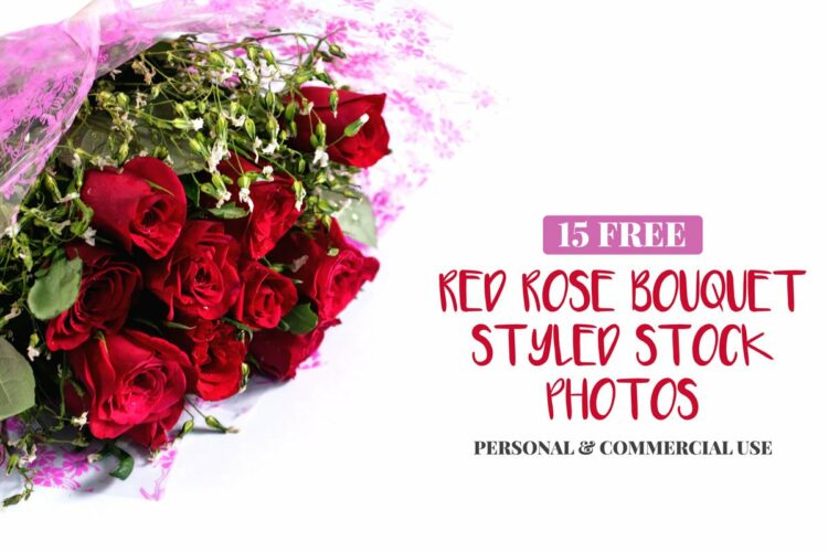 15 Free Red Roses Bouquet Styled Stock Photos