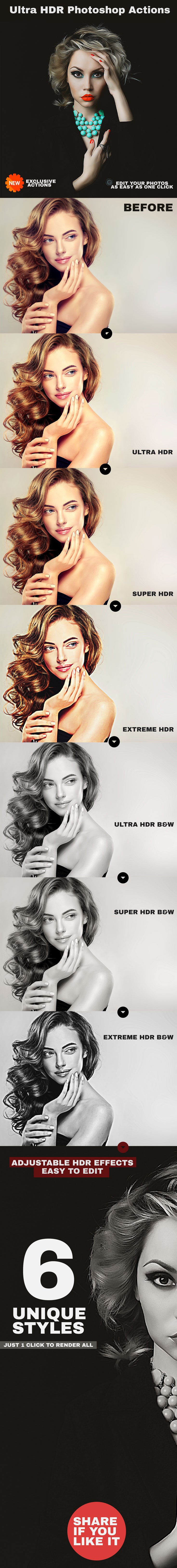 Free Ultra HDR Photoshop Actions