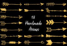 18 Free Handmade Arrows Brushes