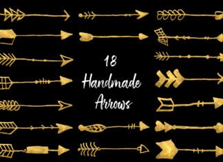 18 Free Handmade Arrows Brushes