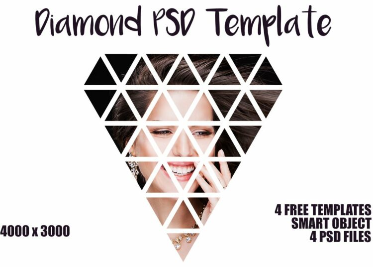 4 Free PSD Diamond Actions Template