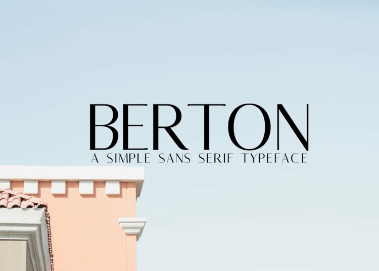 Free Berton Sans Serif Font