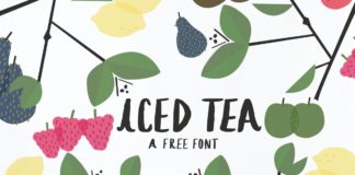 Free Iced Tea Display Font