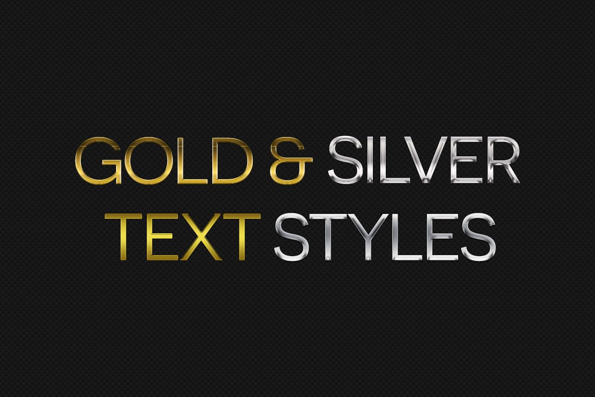 Gold Silver Text Styles