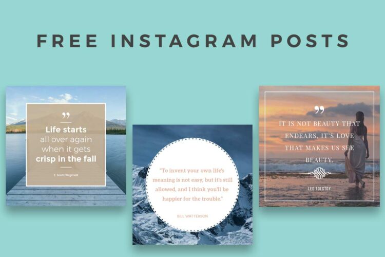 5 Free Instagram Posts
