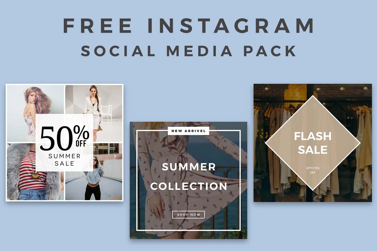5 Free Instagram Social Media Pack