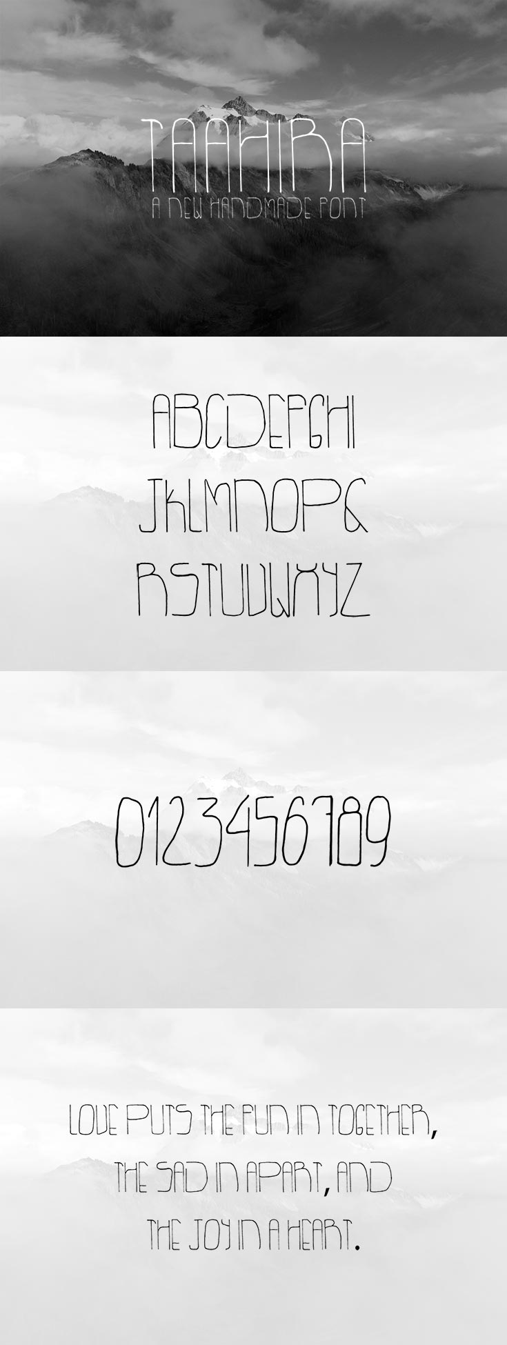 Free Taahira Handmade Typeface