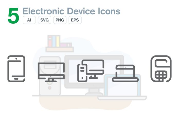 5 Free Electronic Device Icons