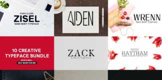 10 Creative Typeface Bundle For $9 Only