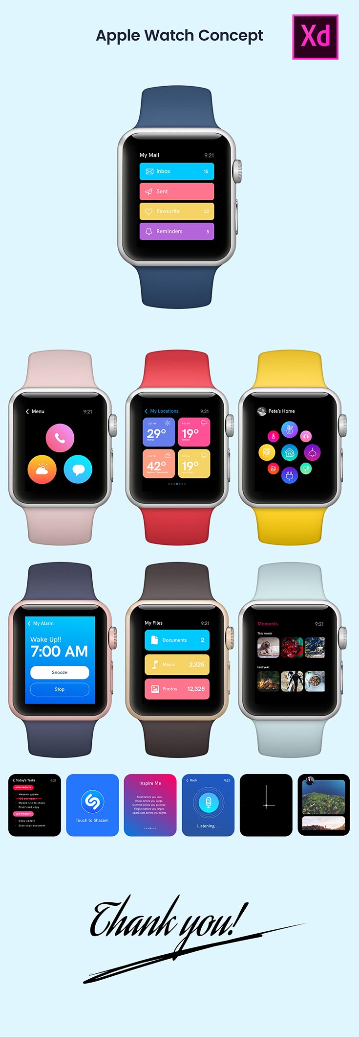 Free Apple Watch Concepts
