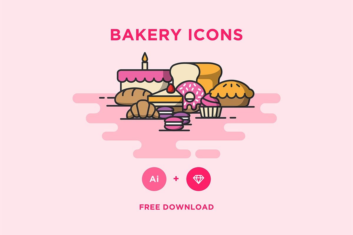 Free Bakery Icons Pack