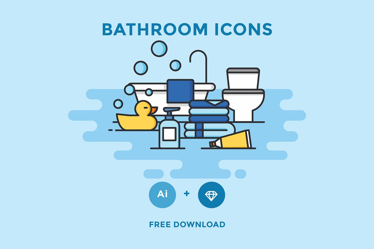 Free Bathroom Icons Set