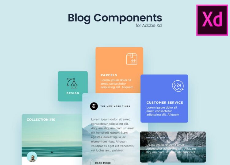 Blog Components Free UI Kit