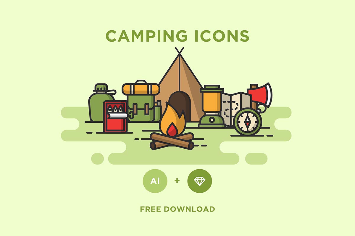 Free Camping Icons
